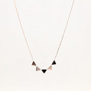 Picture of triangle plate necklace 14k white gold