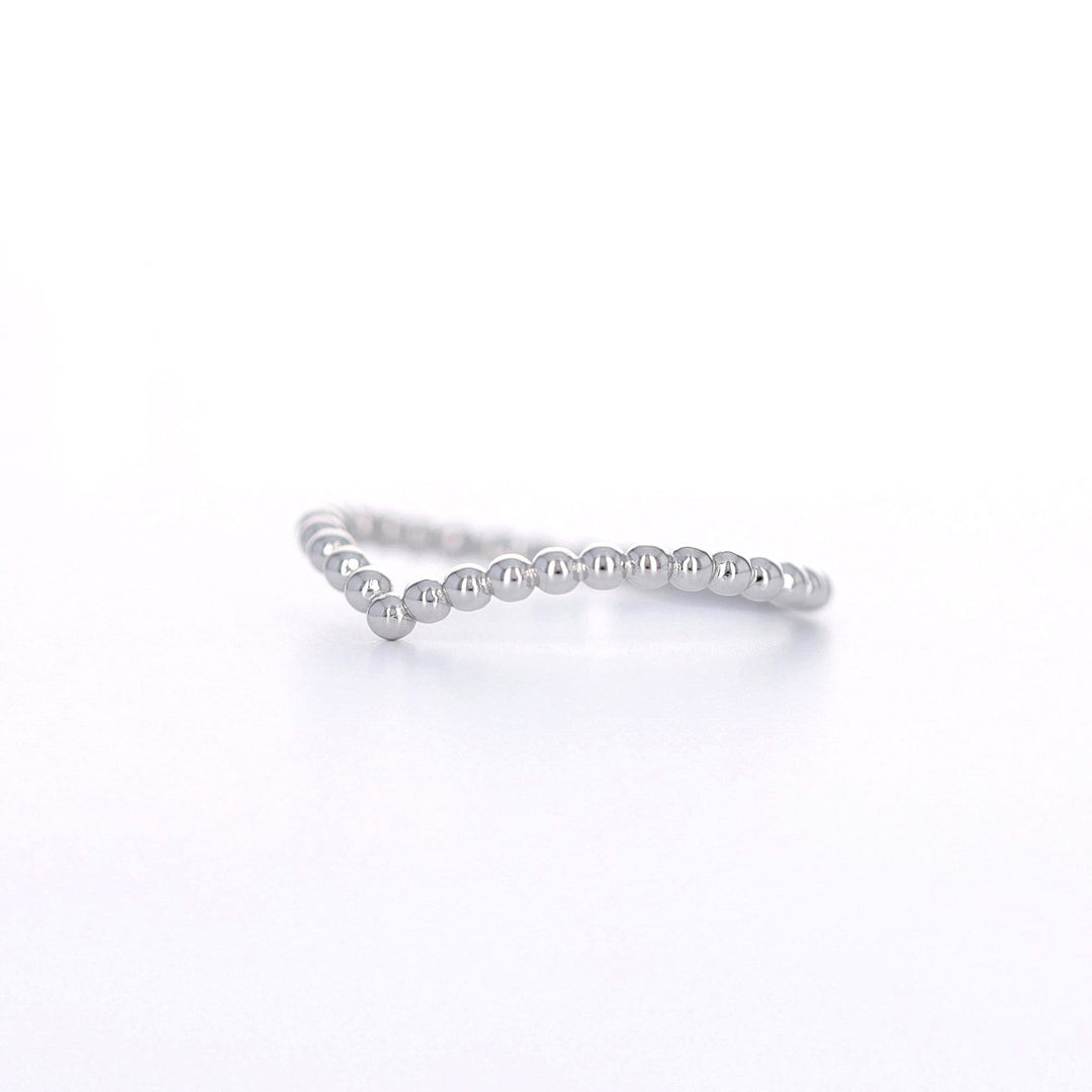 Picture of chevron ring beaded chevron ring 14k