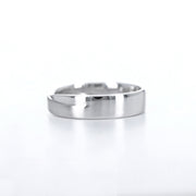 Picture of overlap plain band 14k simple gold ring