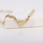 Picture of 14k gold ball bracelet 14k gold beads 1