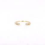 Load image into Gallery viewer, Picture of 14k solid gold open diamond wedding ring
