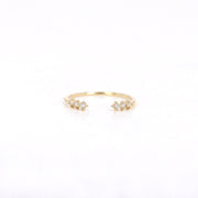 Picture of 14k solid gold open diamond wedding ring