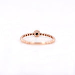 Load image into Gallery viewer, Picture of black diamond beads ring brilliant round
