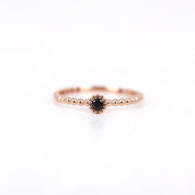 Picture of black diamond beads ring brilliant round
