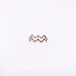 Load image into Gallery viewer, Picture of aquarius zodiac sign diamond earring
