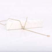 Picture of diamond lariat necklace long y drop