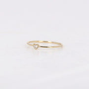 Picture of engagement ring diamond heart ring 1