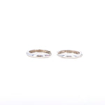 Load image into Gallery viewer, Picture of 13mm 14k gold hoop earrings 14k solid
