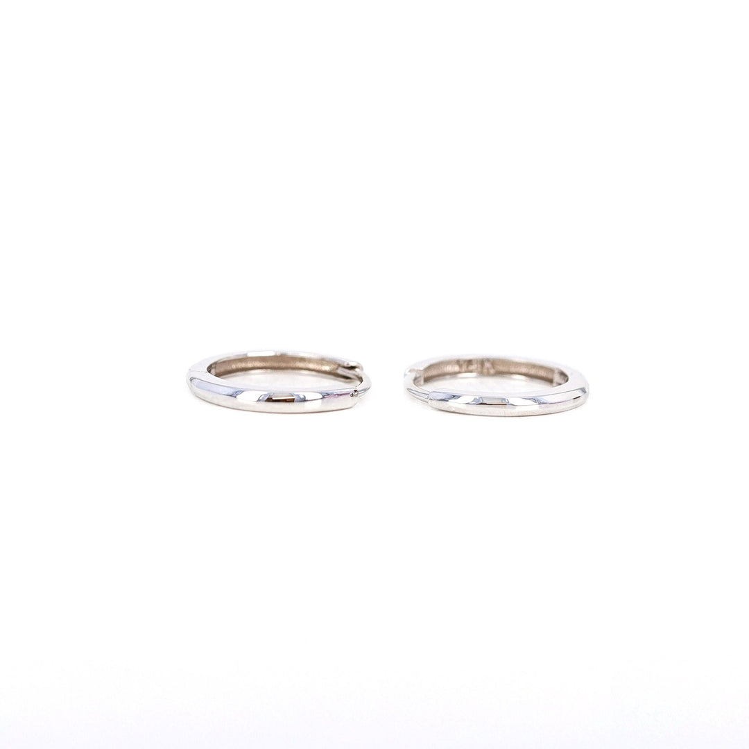 Picture of 13mm 14k gold hoop earrings 14k solid