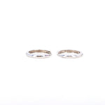 Load image into Gallery viewer, Picture of 13mm 14k gold hoop earrings 14k solid
