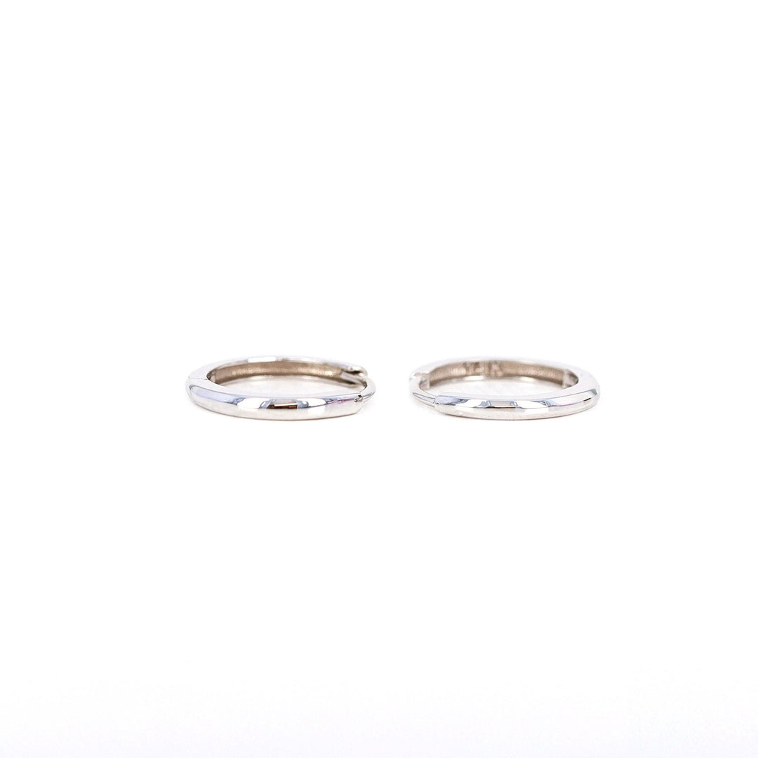 Picture of 13mm 14k gold hoop earrings 14k solid