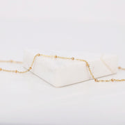 Picture of bead chain necklace rolo chain with bead