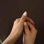 Load image into Gallery viewer, Picture of personalized diamond braided ring
