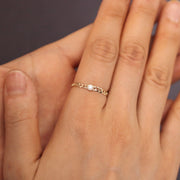 Picture of diamond ring bezel diamond flat cuban