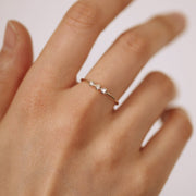 Picture of triple diamond ring diamond trio wedding
