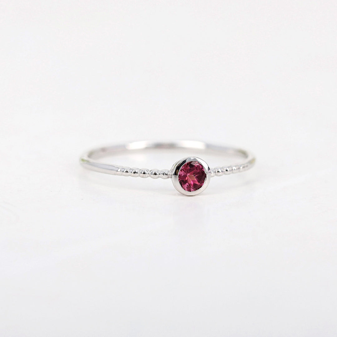 Picture of pink tourmaline ring natural tourmaline