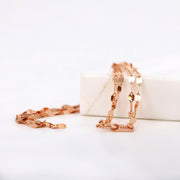Picture of 14k double stranded glitter chain anklet
