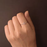 Load image into Gallery viewer, Picture of leo zodiac sign diamond ring leo ring
