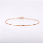 Load image into Gallery viewer, Picture of thick raso chain anklet gold chain

