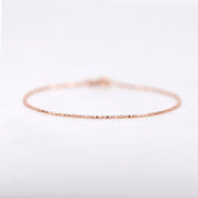 Picture of thick raso chain anklet gold chain