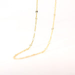 Load image into Gallery viewer, Picture of chain with diamond cut oval link gold 1
