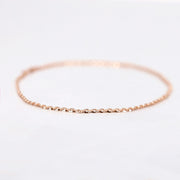 Picture of thick rolo chain anklet gold chain