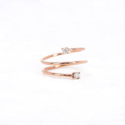 Picture of diamond ring diamond set screw ring 14k