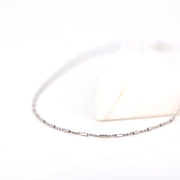 Picture of tube rolo chain anklet gold chain anklet