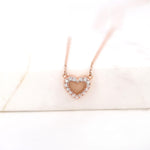 Load image into Gallery viewer, Picture of diamond heart necklace heart diamond
