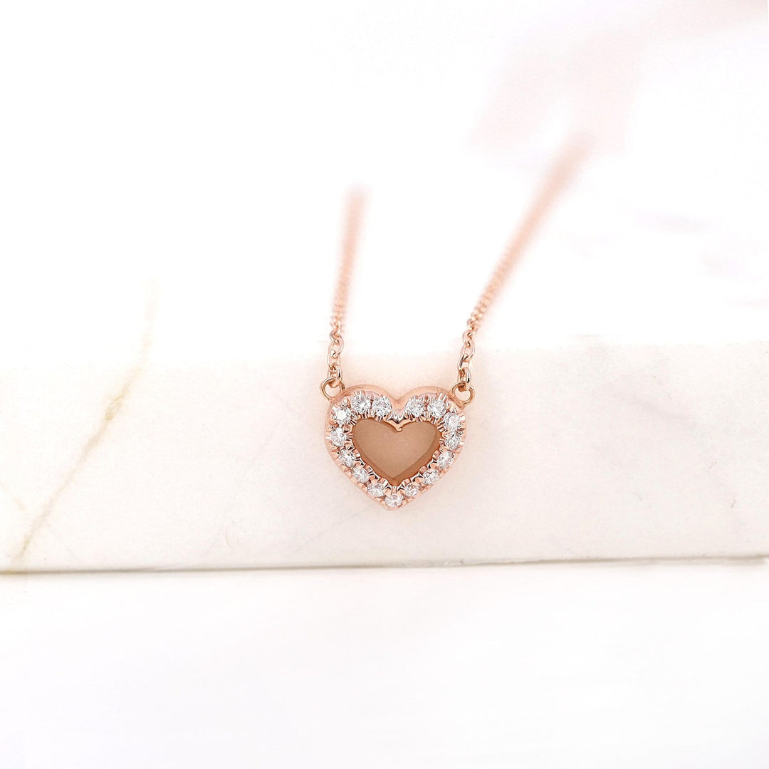 Picture of diamond heart necklace heart diamond