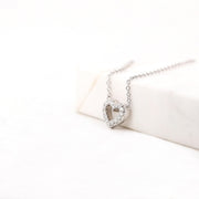 Picture of diamond heart necklace heart diamond