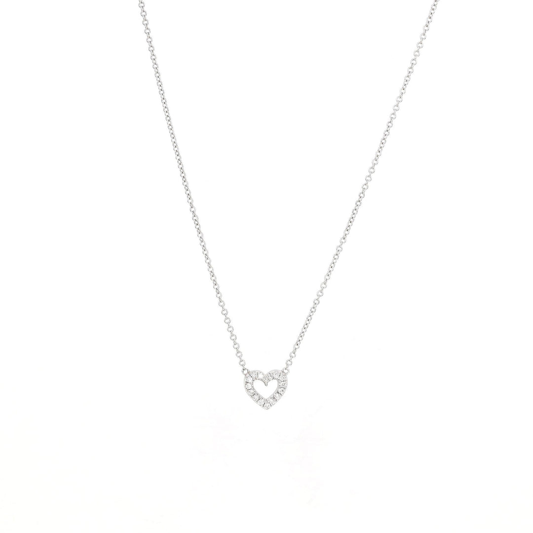 Picture of diamond heart necklace heart diamond