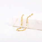 Load image into Gallery viewer, Picture of 14k gold glitter chain bracelet 14k
