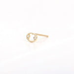 Load image into Gallery viewer, Picture of cancer zodiac sign diamond earring
