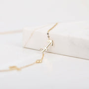 Picture of sideways zodiac necklace 2 zodiac signs