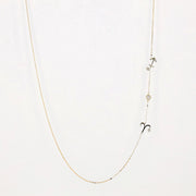 Picture of sideways zodiac necklace 2 zodiac signs