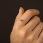 Load image into Gallery viewer, Picture of pink tourmaline ring natural tourmaline
