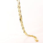 Load image into Gallery viewer, Picture of singapore chain with bar detail gold 1
