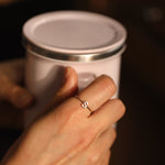 Load image into Gallery viewer, Picture of single initial ring monogram ring solid
