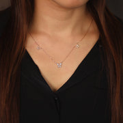 Picture of diamond necklace butterfly necklace 14k