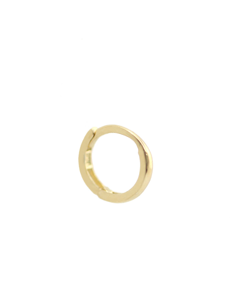 Picture of 8mm 14k gold hoop earrings 14k solid