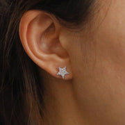 Picture of diamond star earring star earrings large