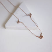 Picture of diamond necklace butterfly necklace 14k