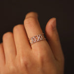 Load image into Gallery viewer, Picture of personalized diamond braided ring
