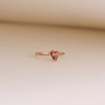 Load image into Gallery viewer, Picture of pink tourmaline ring pink stone ring
