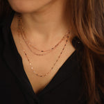 Load image into Gallery viewer, Picture of 14k gold glitter diamond shape chain 2
