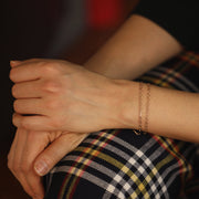 Picture of 14k gold glitter diamond shape chain