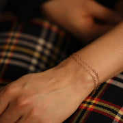 Picture of 14k gold glitter diamond shape chain