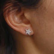 Picture of diamond star earring star earrings large