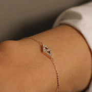 Picture of diamond bracelet hex diamond bracelet